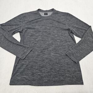 Hill City‎ Light Sweater Merino Wool Size Medium Gray Sorona Basic Performance